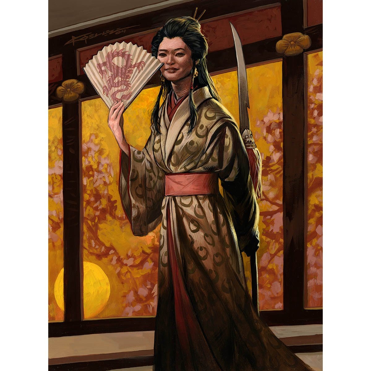 Michiko Konda, Truth Seeker Print - Print - Original Magic Art - Accessories for Magic the Gathering and other card games