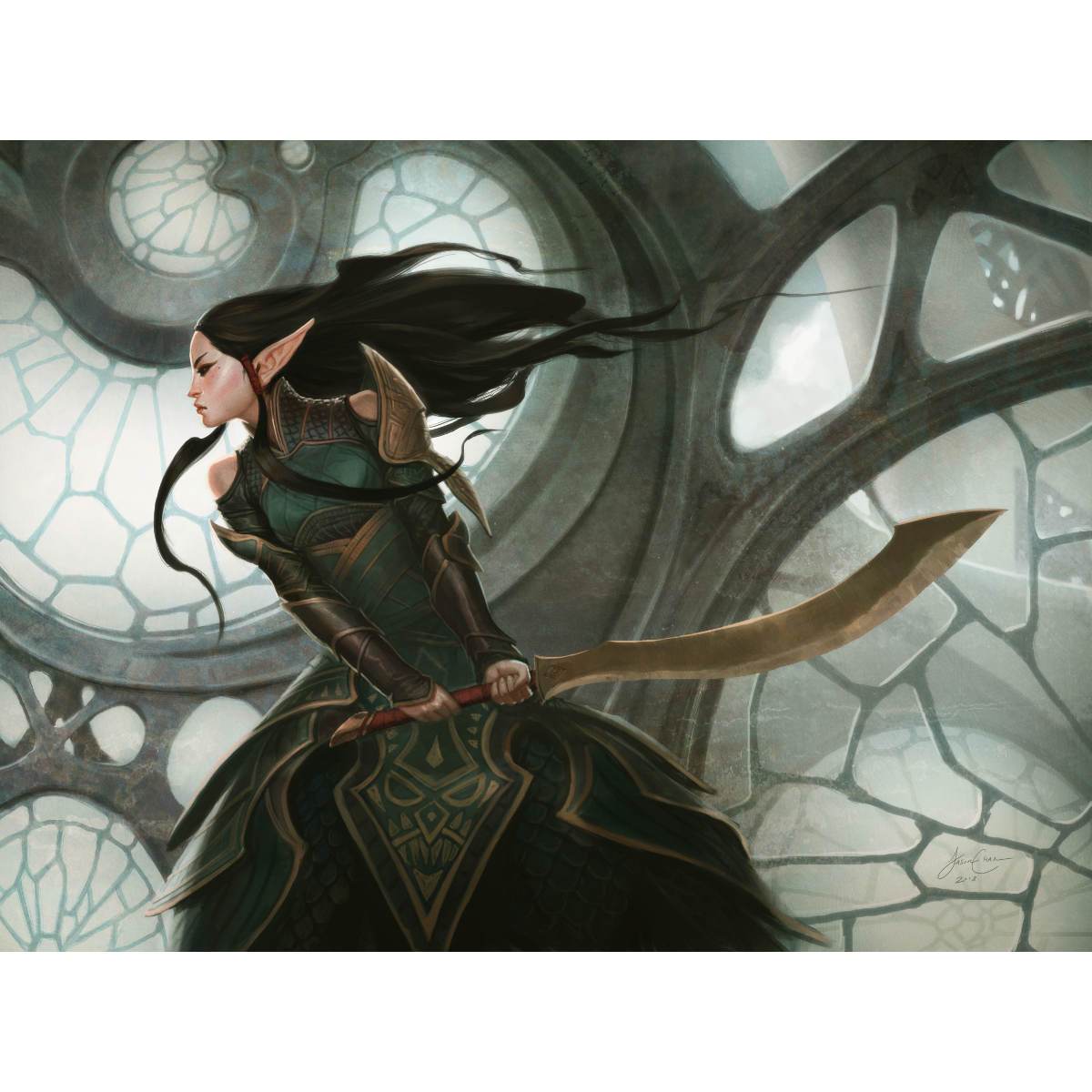 Naya Hushblade Print - Original Magic Art Naya Hushblade Print - Original Magic Art