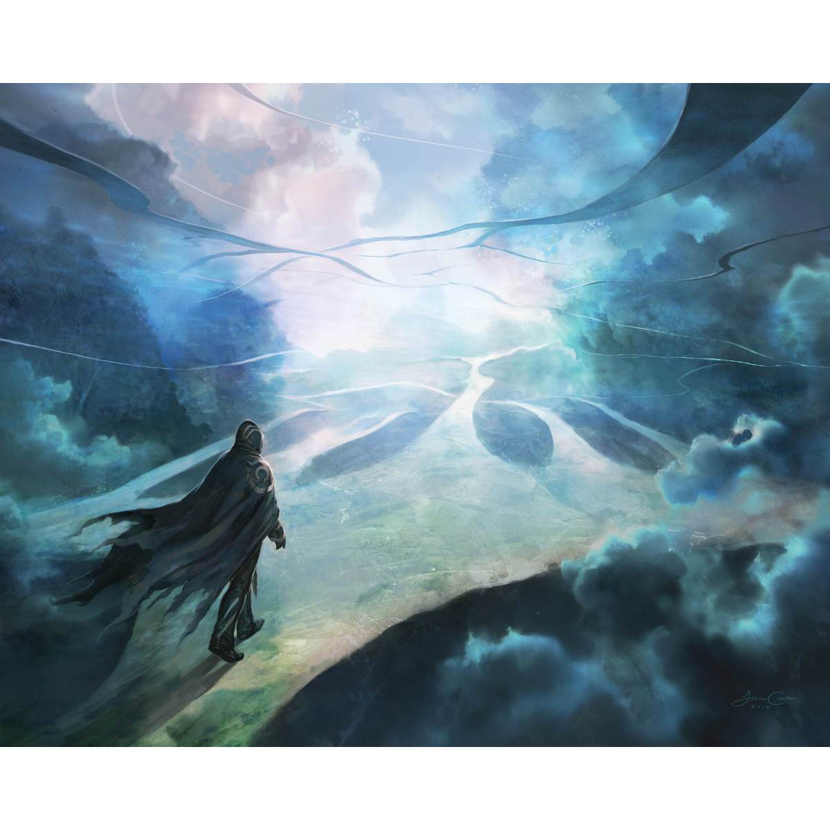Omniscience Print - Print - Original Magic Art - Accessories for Magic the Gathering and other card games