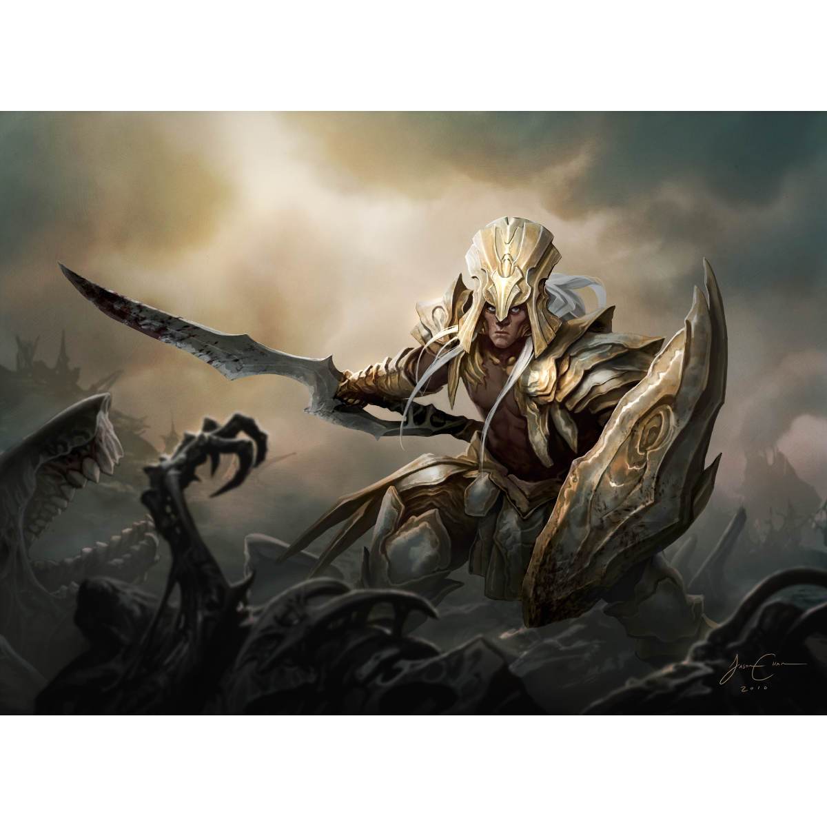 Puresteel Paladin Print - Print - Original Magic Art - Accessories for Magic the Gathering and other card games