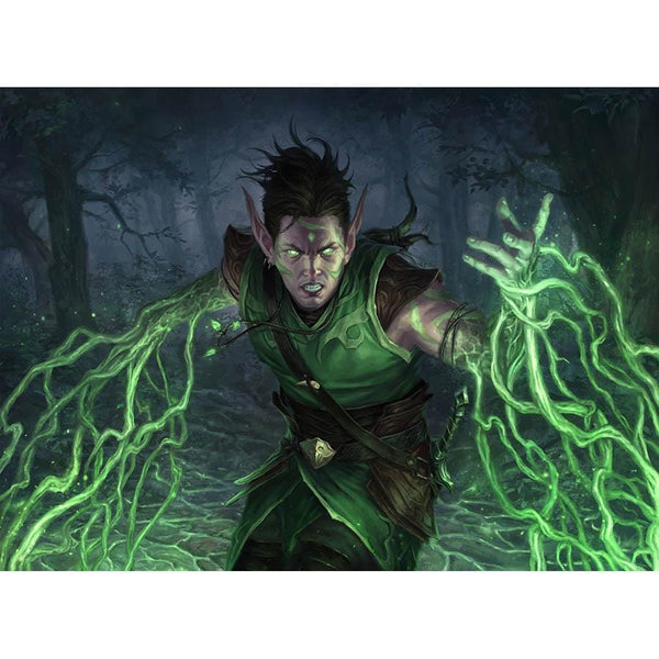 Rootweaver Druid Print - Original Magic Art