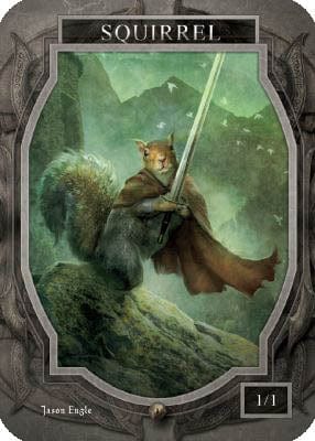 Squirrel Token (1/1) by Jason A. Engle - Original Magic Art Squirrel Token (1/1) by Jason A. Engle - Original Magic Art