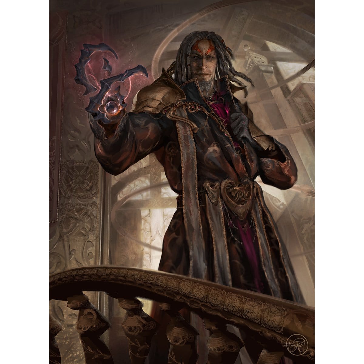 Tezzeret the Schemer Print - Original Magic Art Tezzeret the Schemer Print - Original Magic Art