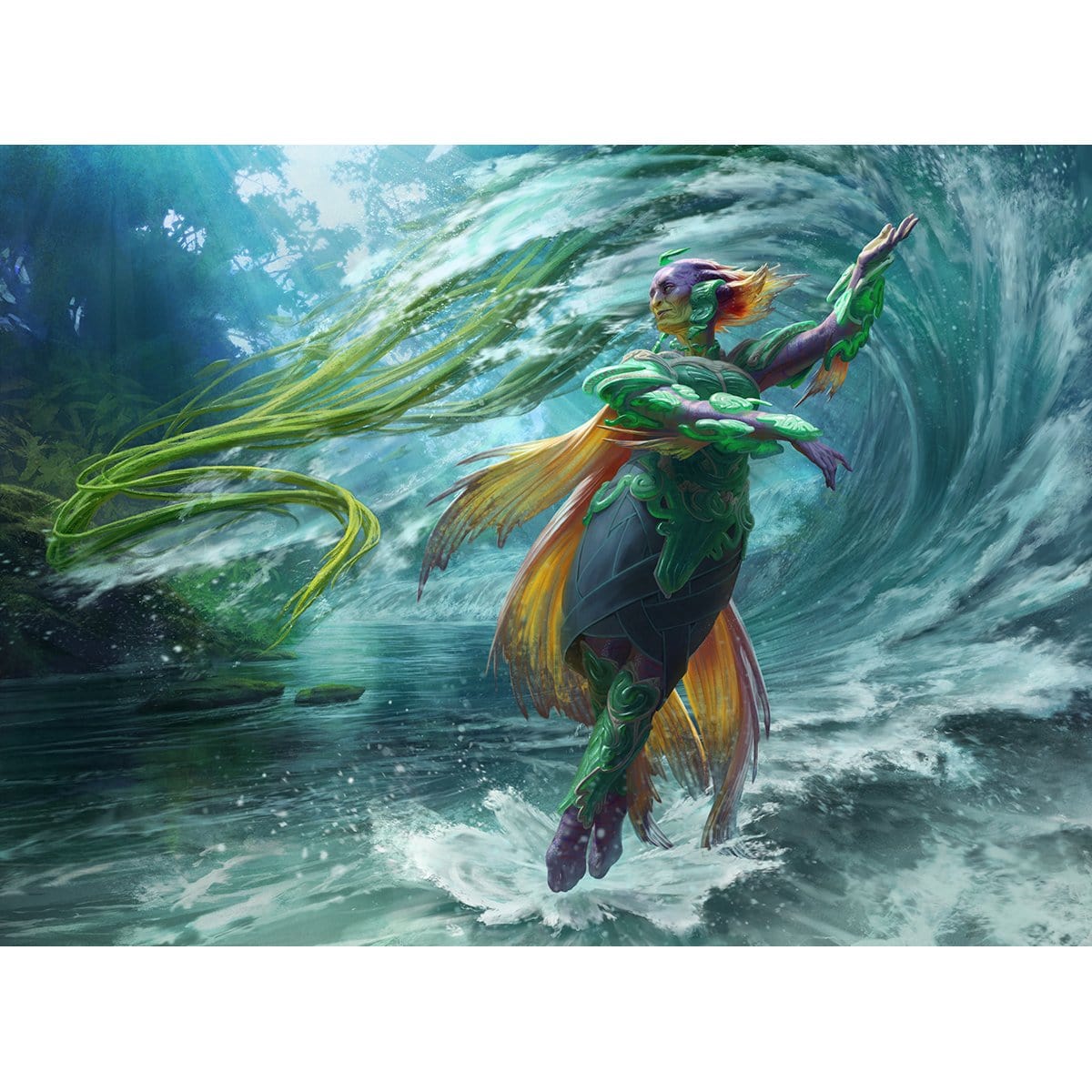 Tishana, Voice of Thunder Print - Print - Original Magic Art - Accessories for Magic the Gathering and other card games