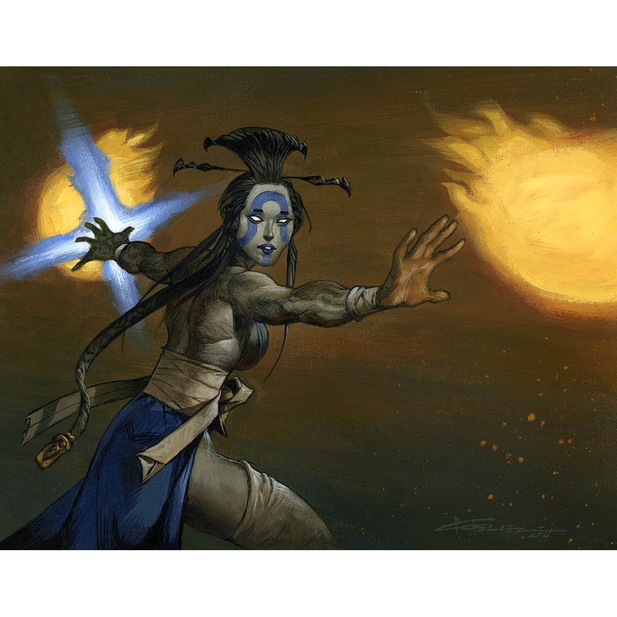 Twincast Print - Print - Original Magic Art - Accessories for Magic the Gathering and other card games