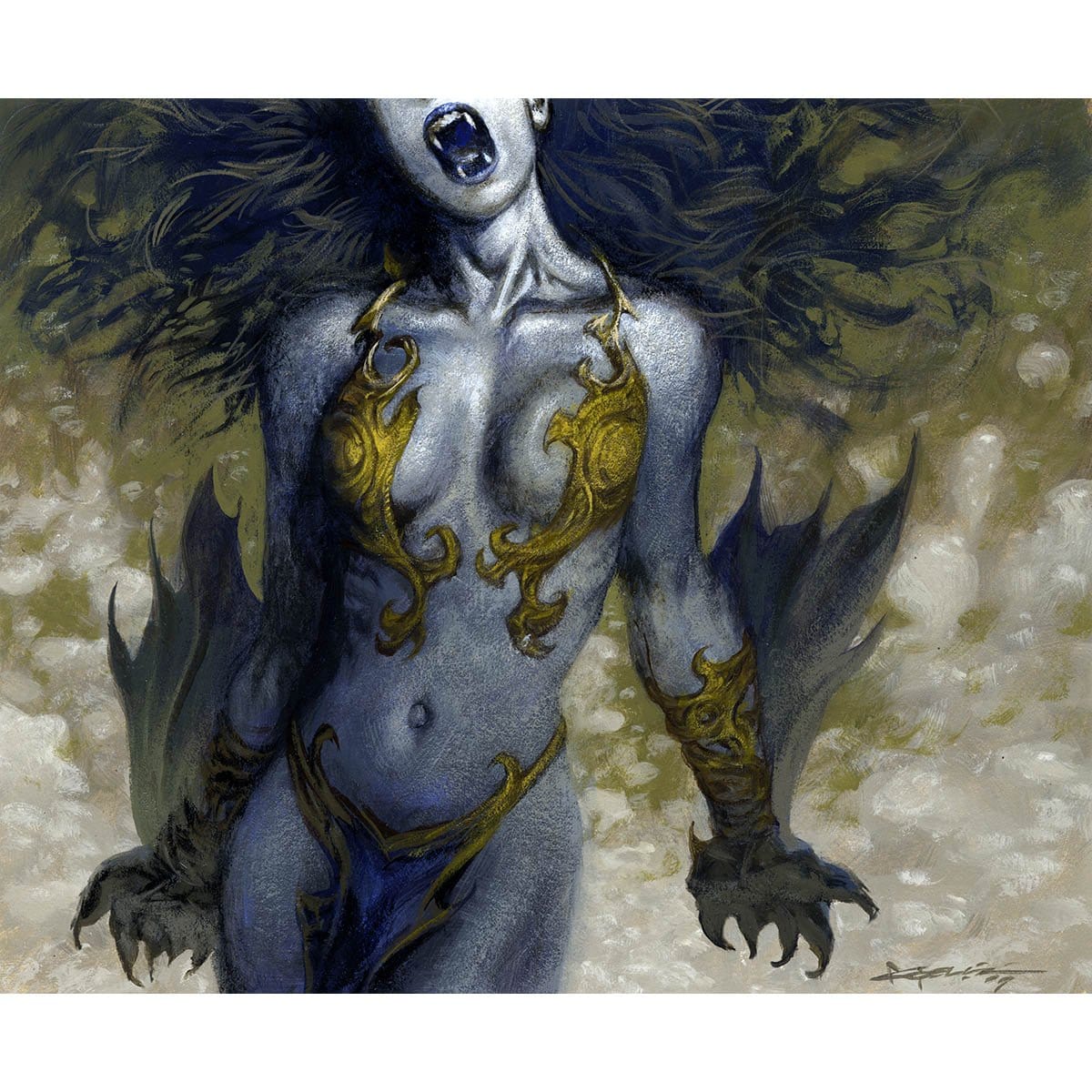 Vampire's Bite Print - Print - Original Magic Art - Accessories for Magic the Gathering and other card games