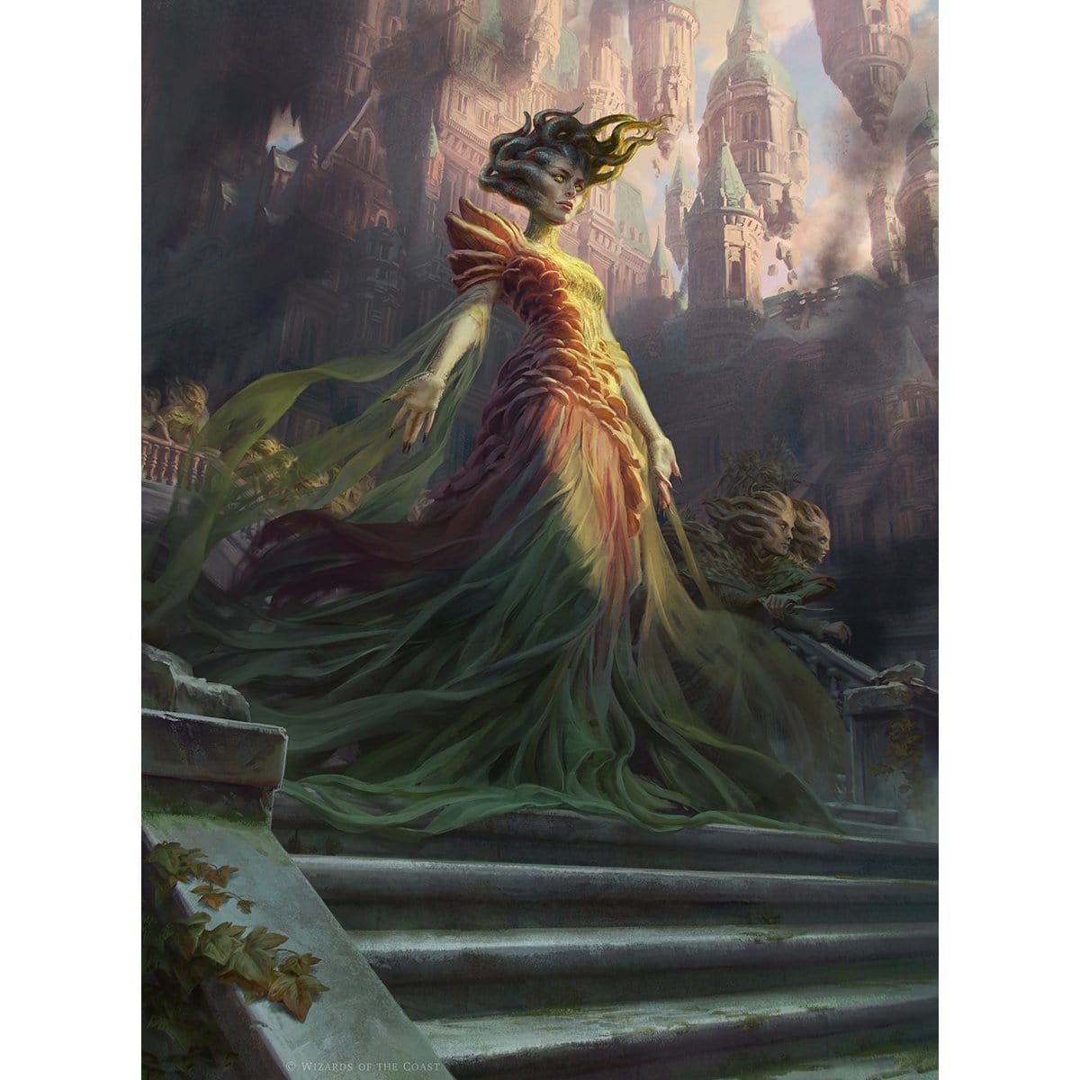 Vraska, Swarm&#39;s Embrace Print - Print - Original Magic Art - Accessories for Magic the Gathering and other card games