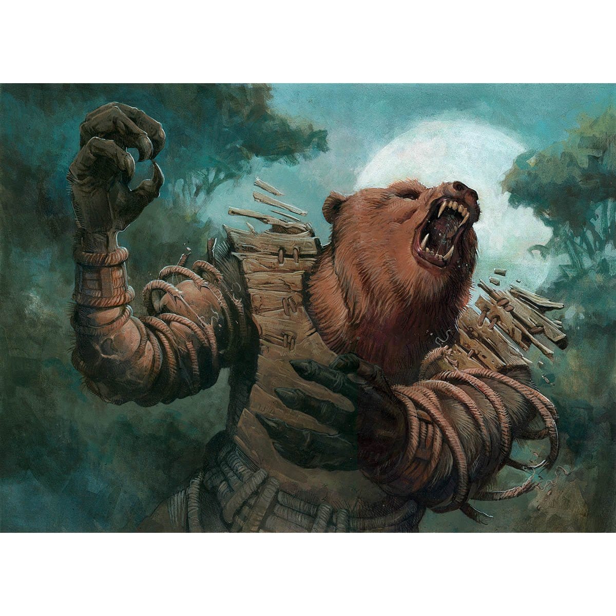 Werebear Poster Werebear Print - Original Magic Art