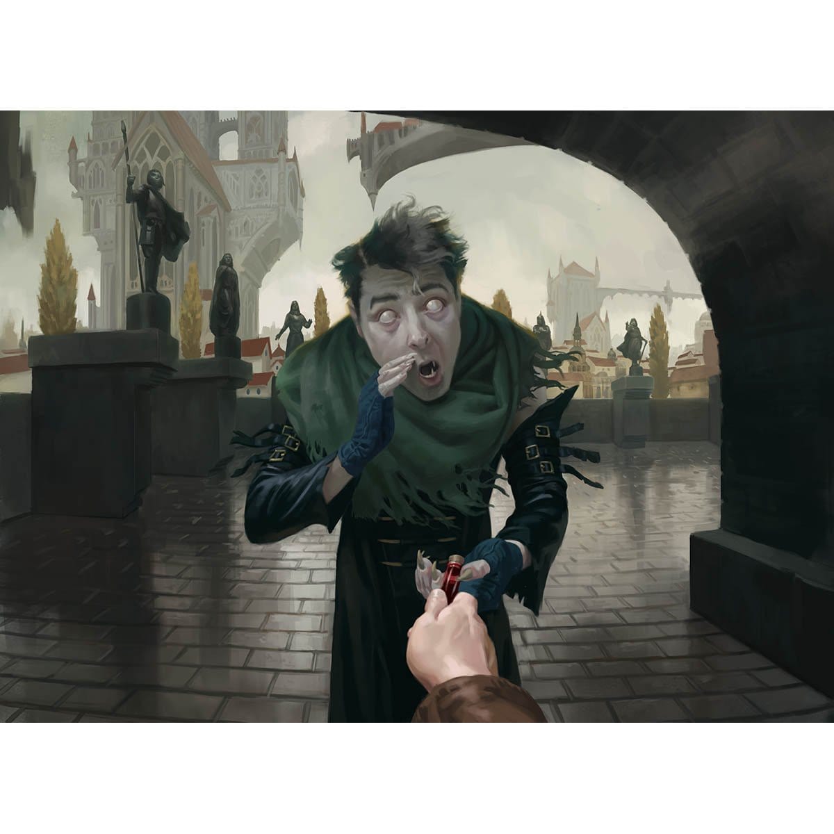 Whispering Snitch Print - Print - Original Magic Art - Accessories for Magic the Gathering and other card games